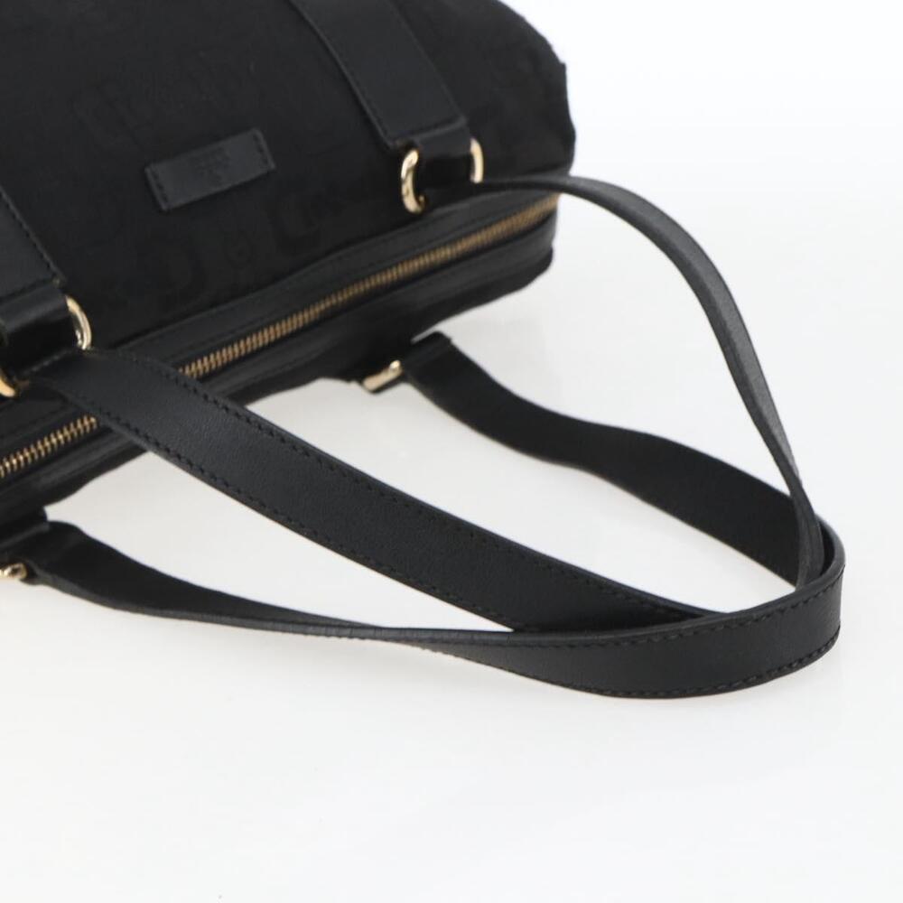 GUCCI Hand Bag Canvas Black Gold 248270 Auth ka1280 - Picture 7 of 16